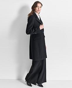 Пальто DKNY Женское шерстяное на пуговицах synthetic.ua - Фото 1