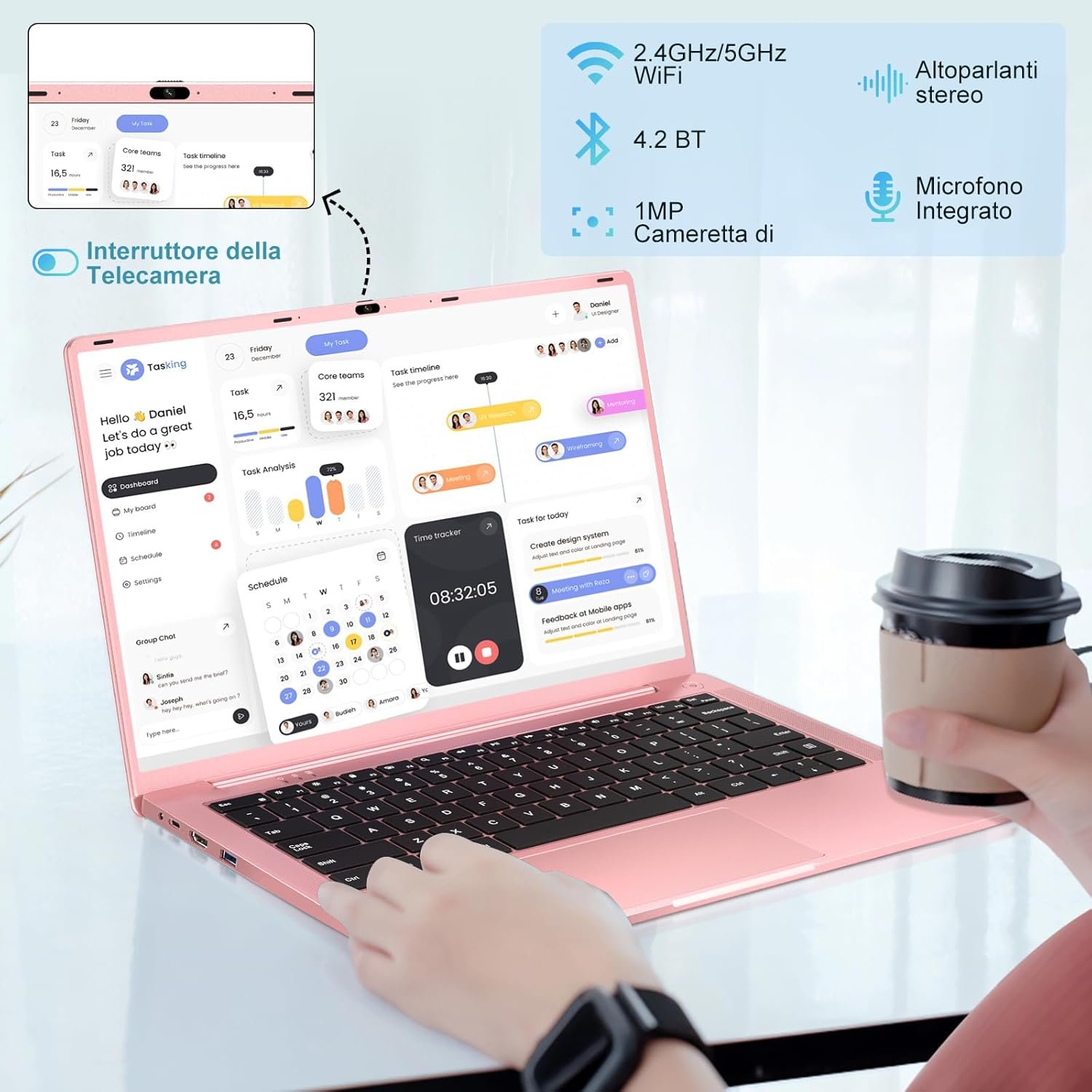 Ноутбук 14" Ruzava RK70 Intel Celeron N5095A RAM 8GB SSD 256GB Windows 11 (UKR), фото №6 Ноутбук 14" Ruzava RK70 Intel Celeron N5095A RAM 8GB SSD 256GB Windows 11 (UKR), фото №6