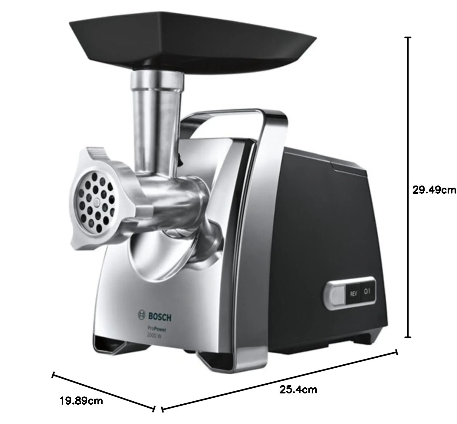 Мясорубка Bosch ProPower MFW67440 3,5 кг/мин пластик черный / серебристый, фото №12 Мясорубка Bosch ProPower MFW67440 3,5 кг/мин пластик черный / серебристый, фото №12