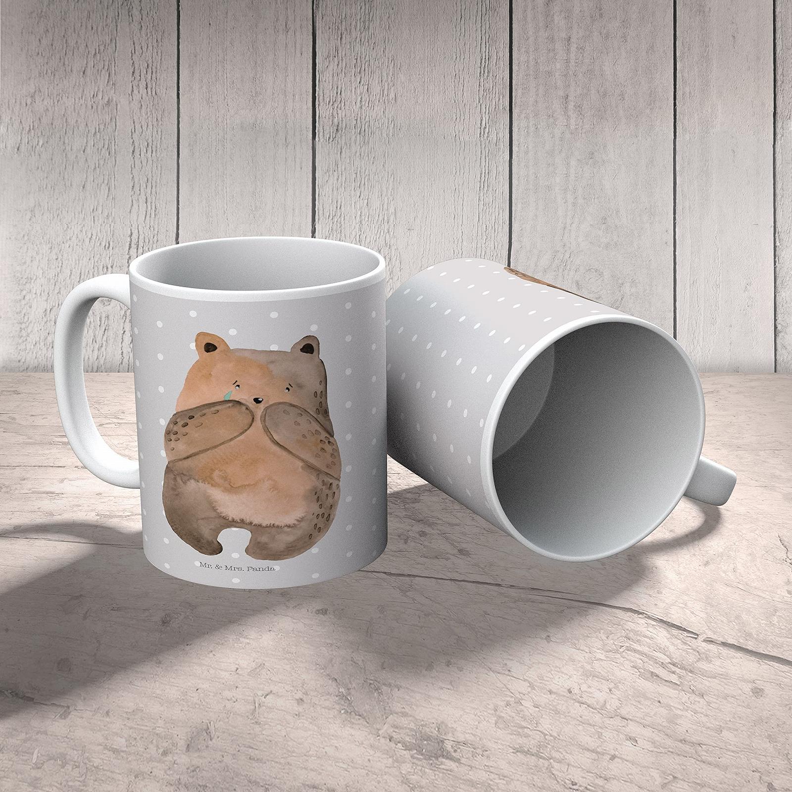 Дитяча кружка Mr. & Mrs. Panda Ведмедик Пластикова Кружка, фото №3
