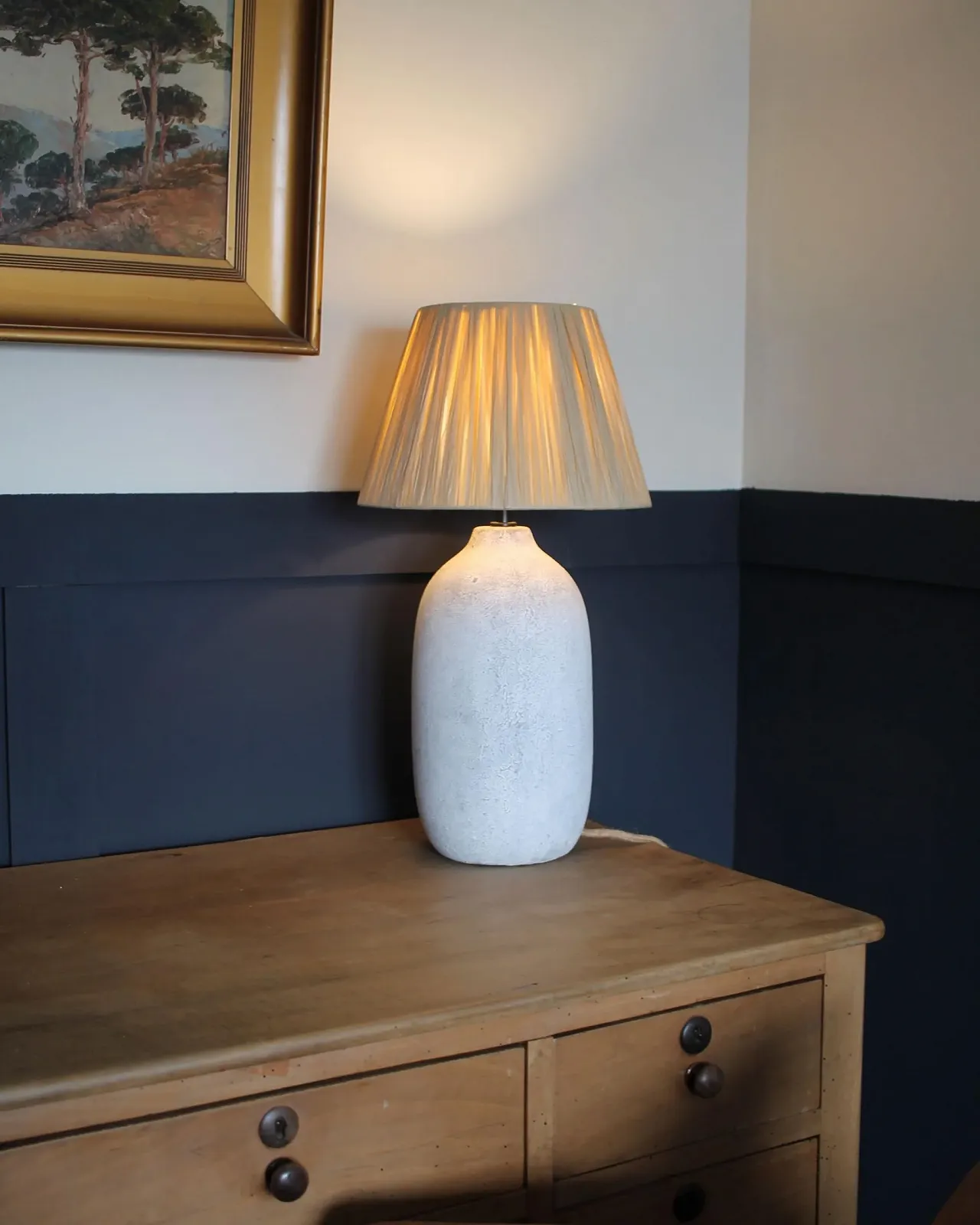 Настільна лампа Matilde Керамічна Паперовий абажур Конусна форма 56 см Grey, фото №9