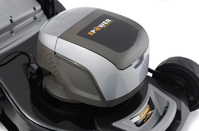 Акумуляторна косарка Alpina AL5 4648 Li Kit / 46 см / 1300 Вт / 60 л збірник / 500 кв. м / Чорна, фото №4