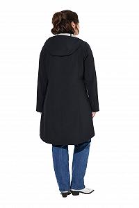 Жіноча куртка Ulla Popken Softshell Водовідштовхувальна з капюшоном Довга synthetic.ua - Фото 1