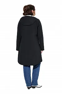 Жіноча куртка Ulla Popken Softshell Водовідштовхувальна з капюшоном Довга synthetic.ua - Фото 1