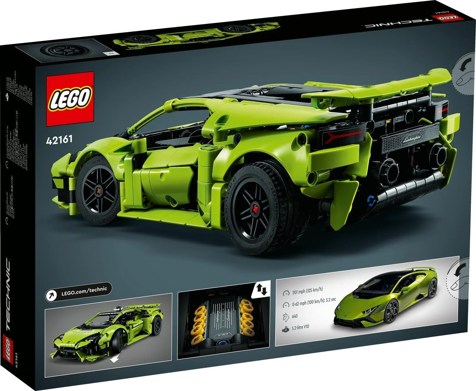 Набор LEGO Technic: 42161 Lamborghini Hurac"";"";n Tecnica & 30710 Мини-погрузчик, фото №3