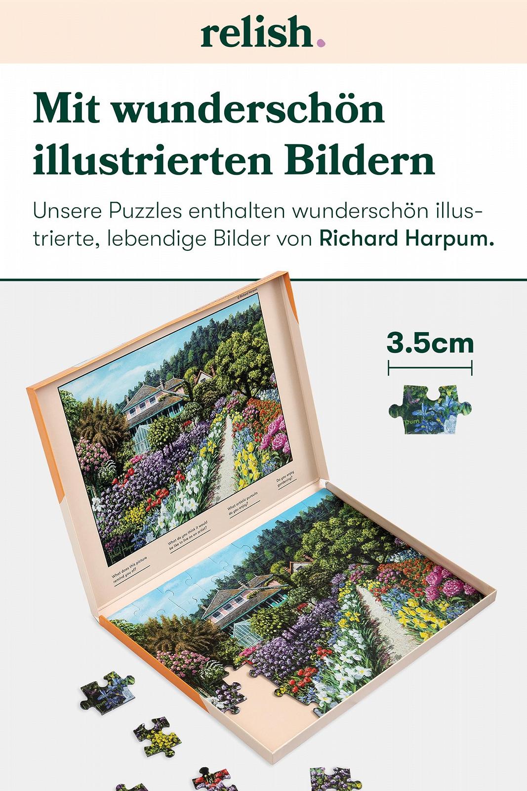 Пазл Relish Сад Моне 63 деталі для людей з деменцією або хворобою Альцгеймера, фото №4
