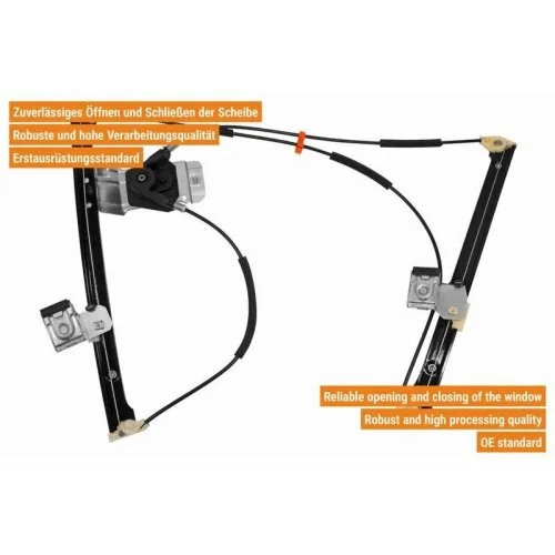 Склопідйомник VAICO V10-6125 SEAT SKODA VW VAG, фото №2