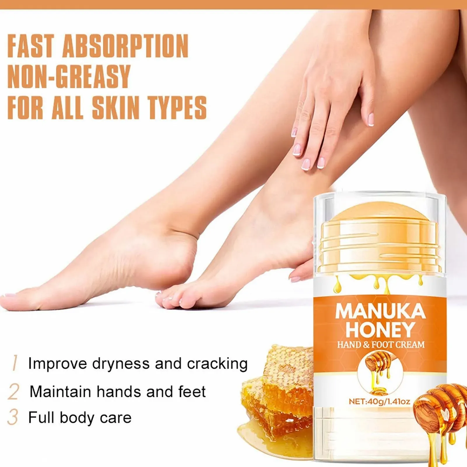 Восстанавливающий крем для ног увлажняющий для потрескавшихся стоп, пяток, рук и локтей, фото №7 Восстанавливающий крем для ног увлажняющий для потрескавшихся стоп, пяток, рук и локтей, фото №7