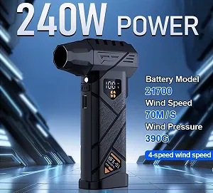 Портативный турбовентилятор Violent HFX-01 Turbo Jet Fan 680000 RPM Black - Фото 1