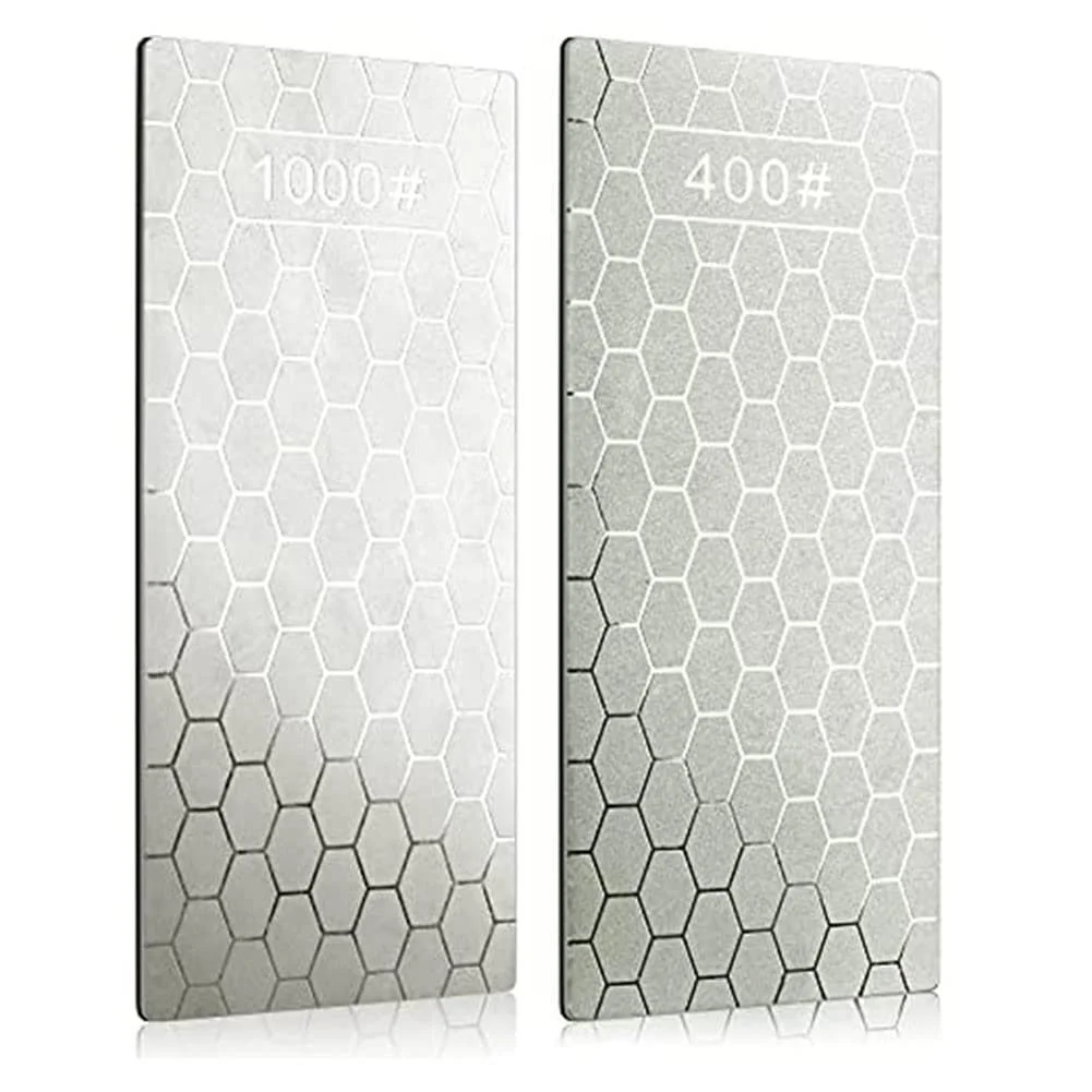 Набір алмазних точильних пластин 2 шт. 400/1000 Grit Стільникова поверхня, фото №1