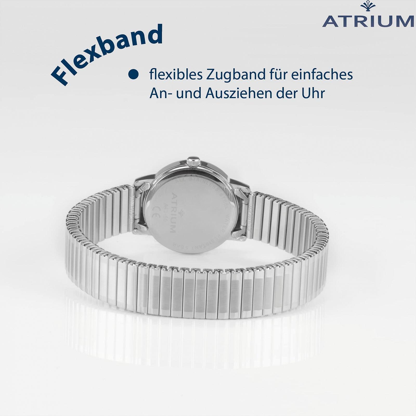 Жіночий годинник Atrium A43-50, аналоговий, кварцовий, нержавіюча сталь, сріблястий колір, браслет, фото №4