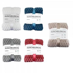 Одеяло Flannel Blanket Waffle Look Super Soft with Soft Teddy 150 x 200 см Белый synthetic.ua - Фото 1