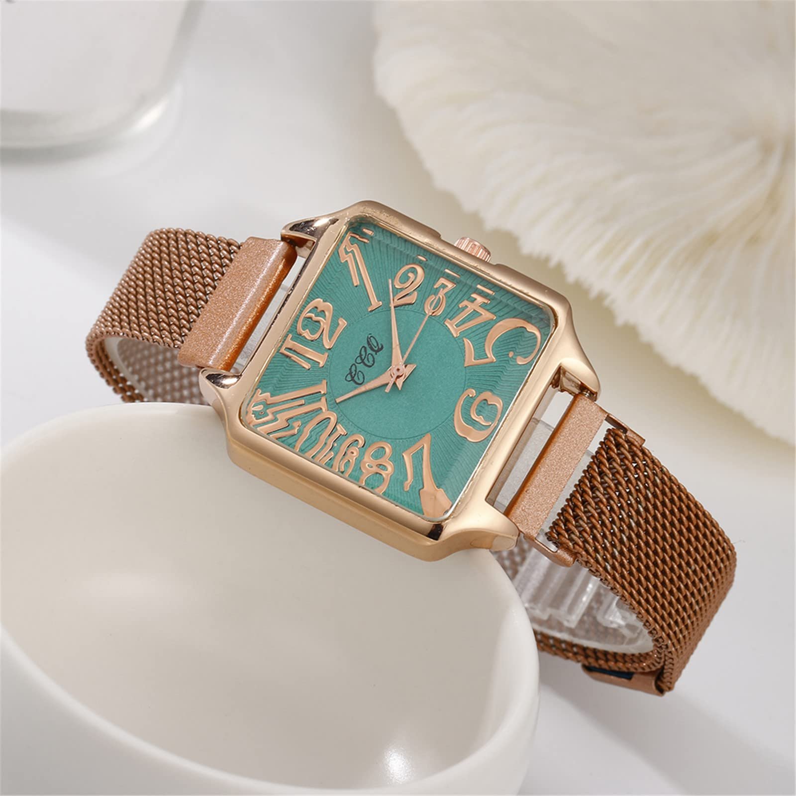 Женские аналоговые кварцевые часы Generisch с сетчатым ремешком, фото №4 Женские аналоговые кварцевые часы Generisch с сетчатым ремешком, фото №4