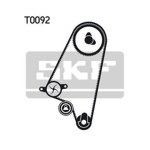 Комплект ременя ГРМ та водяна помпа SKF VKMC 90008 для MITSUBISHI SUZUKI CHEVROLET, фото №2 Комплект ременя ГРМ та водяна помпа SKF VKMC 90008 для MITSUBISHI SUZUKI CHEVROLET, фото №2