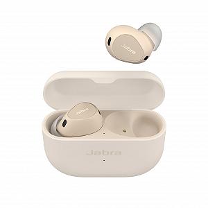 Навушники Jabra Elite 10 Безпровідні Внутрішньоканальні Bluetooth Advanced Active Noise Cancellation, 6 Вбудованих Мікрофонів та Dolby Atmos Sound Бежеві - Фото 1