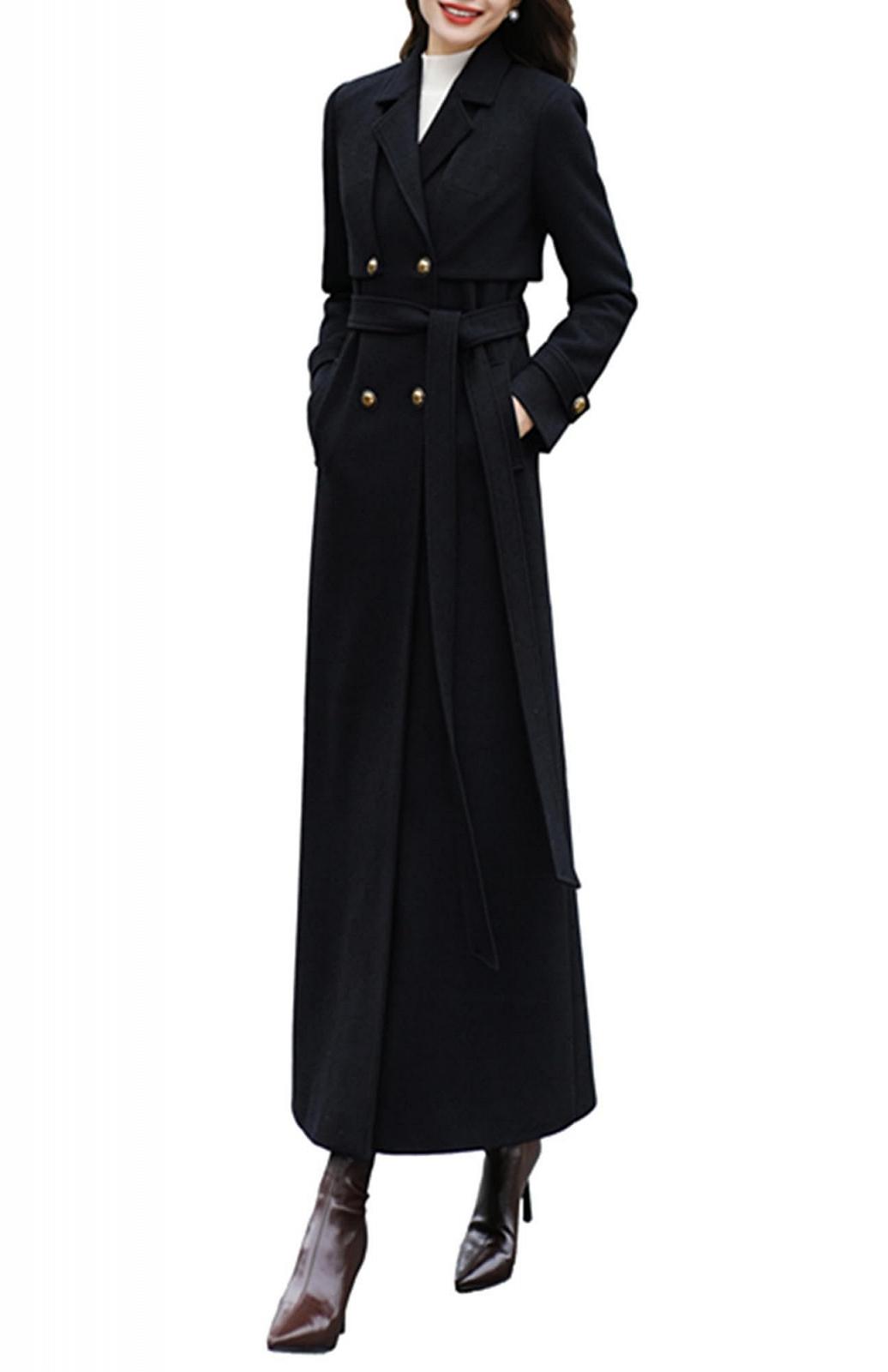 Жіноче Двобортне Довге Пальто PLAERPENER, фото №2