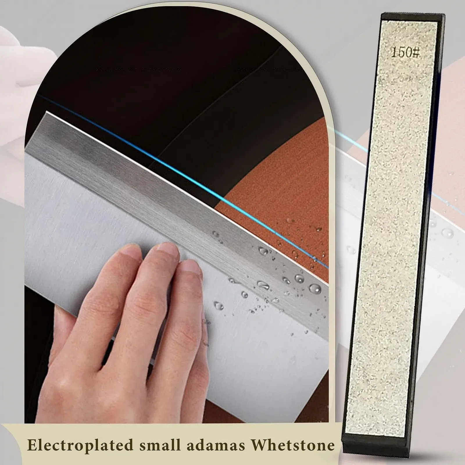 Точильный камень Whetstone Cutter Sharpener Фиксированный угол Профессиональный 6.3 x 0.79 x 0.31 дюйма, фото №3