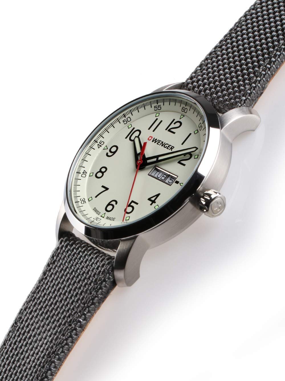 Годинник Wenger Attitude Heritage Чоловічий Нейлоновий ремінець Діаметр 42 мм Швейцарський Аналоговий кварцовий Водонепроникний до 100 м, фото №4
