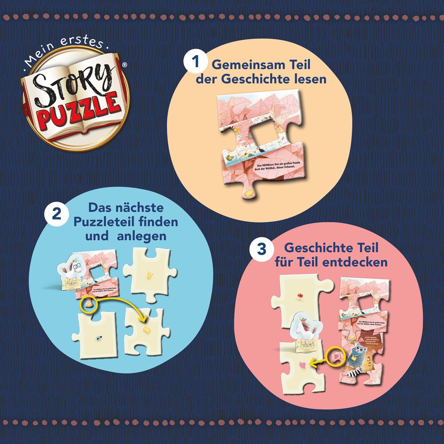 Пазл Kosmos My First Story Puzzle The Neinhorn 684808 15 деталей, фото №3