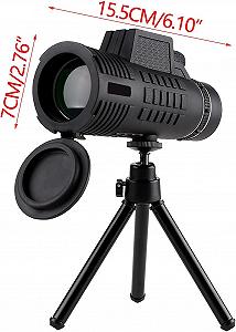Телескоп Monocular 12x50 HD с адаптером для смартфона, улучшенный штатив, высокая производительность, с четким видением при слабом освещении для взрослых, оборудование для наблюдения за птицами и охоты synthetic.ua - Фото 1