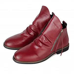 Челсі Remxi Чоловічі Шкіряні Чоботи з Подвійною Бічною Блискавкою Нековзні Чоботи ціна на synthetic.ua - Фото 1 Челсі Remxi Чоловічі Шкіряні Чоботи з Подвійною Бічною Блискавкою Нековзні Чоботи synthetic.ua - Фото 1