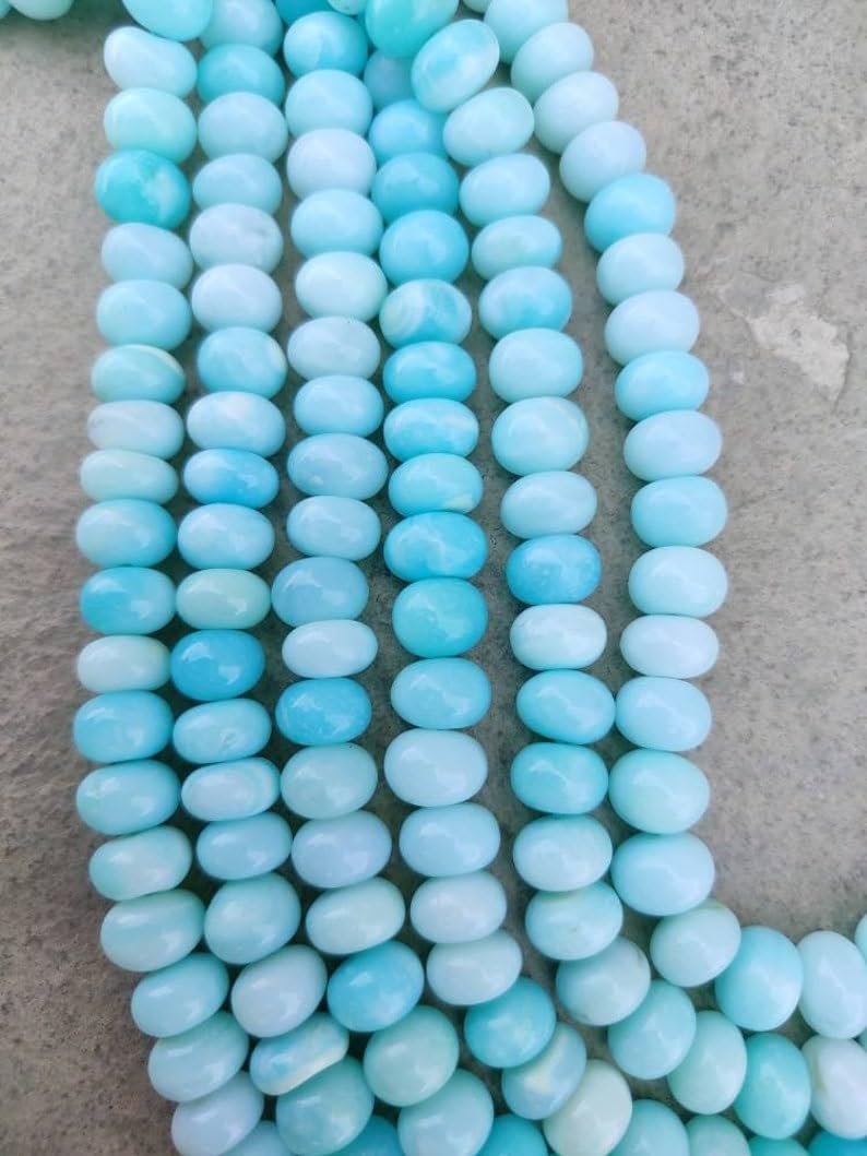 Бусины из натурального опала, рондель, гладкие, 8.5-9 мм, нить длиной 40 см, драгоценные камни для ожерелья, браслета, фото №2