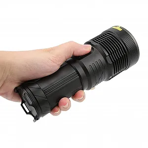 Потужний світлодіодний ліхтарик, акумуляторний з Type-C зарядкою, IPX5 водонепроникний, 2800 3800 люмен, яскраве світло для кемпінгу, походів, надзвичайних ситуацій synthetic.ua - Фото 1