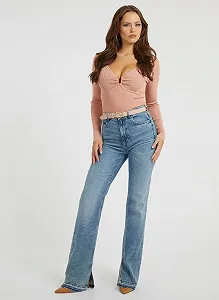 Жіночий светр GUESS Рожевий - S synthetic.ua - Фото 1