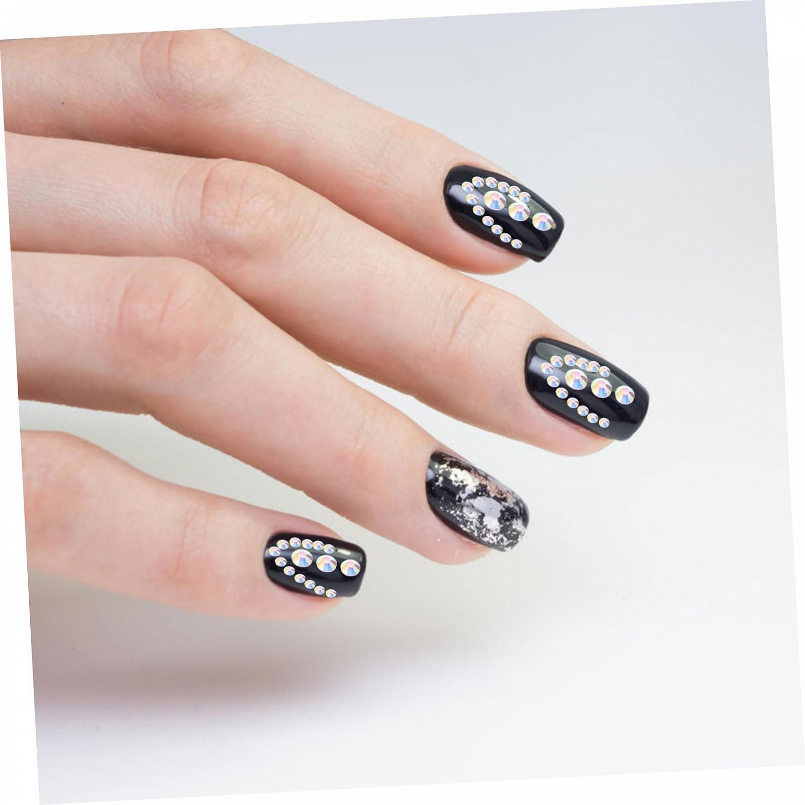 Діаманти для нігтів MAGICLULU, 4 коробки, блискучі, прості у використанні, для аксесуари для прикрас, фото №9