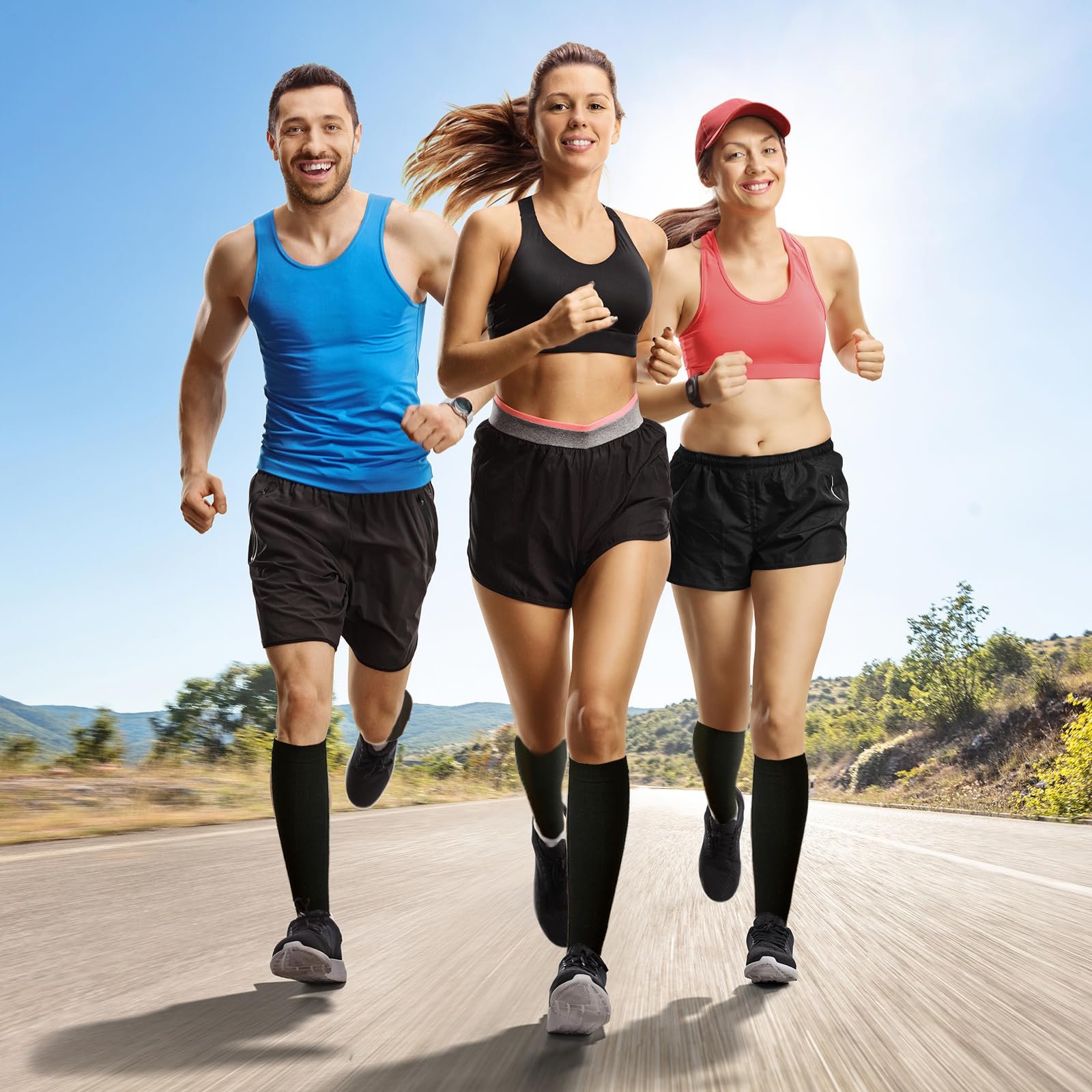 Комплект женских гольфов (3 пары) Черный, фото №5