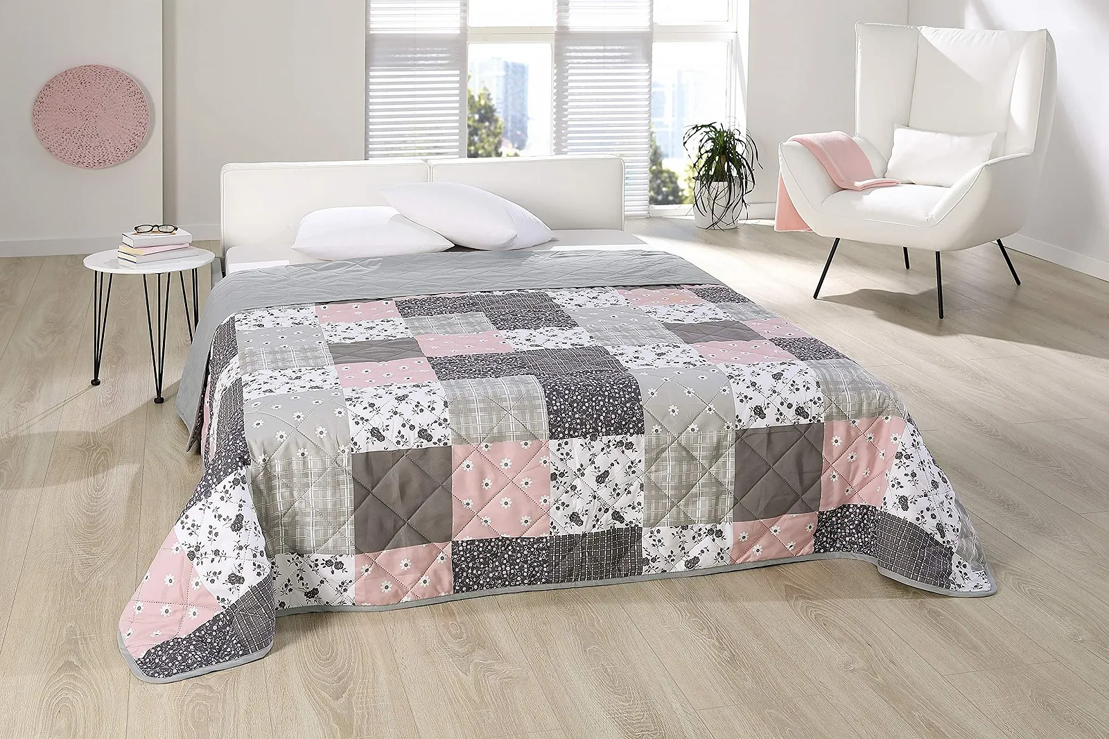 Покрывало MB Warenhandel24 XXL Универсальный Плед 220 x 240 см Пэчворк Кантри-Хаус, фото №2