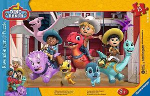 Купить Детский пазл Ravensburger 05587 Welcome to the Dino Ranch! 15 элементов Рамка-пазл Dino Ranch - Фото 1 Детский пазл Ravensburger 05587 Welcome to the Dino Ranch! 15 элементов Рамка-пазл Dino Ranch - Фото 1