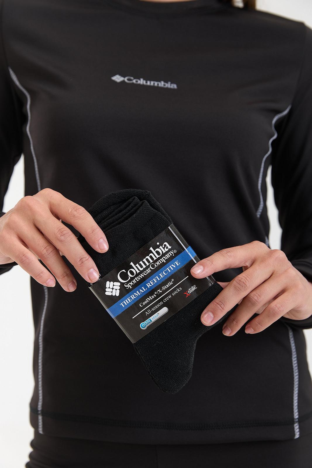 Термобілизна жіноча Columbia чорний комлпект зимовий на флісі Коламбія, фото №10