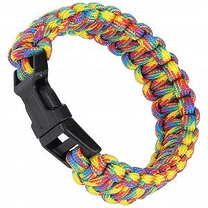 Браслет Paracord Survival, плетений з парашутного шнура, 24 см - Фото 1