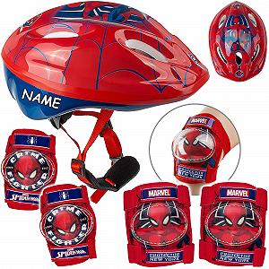 Комплект защиты Spyderman, детский шлем / велосипедный шлем, размер 52-56 - Фото 1