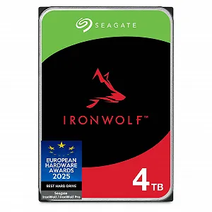 Внутренний жесткий диск HDD Seagate IronWolf ST4000VNZ06 4 ТБ 5400 rpm CMR 64 МБ Cache SATA 6ГБ/с Silver - Фото 1