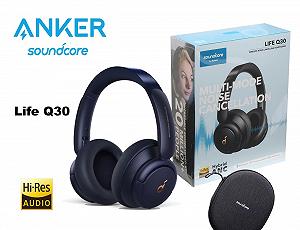 Наушники Anker Soundcore Life Q30 Blue Hi-Res Audio ANC BT5 40H NFC - Фото 1