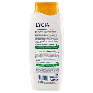 Гель для душу Lycia Bagnodoccia Nutriente Vaniglia e Burro di Karitè з ваніллю та маслом ши 12 x 750 мл - Фото 1
