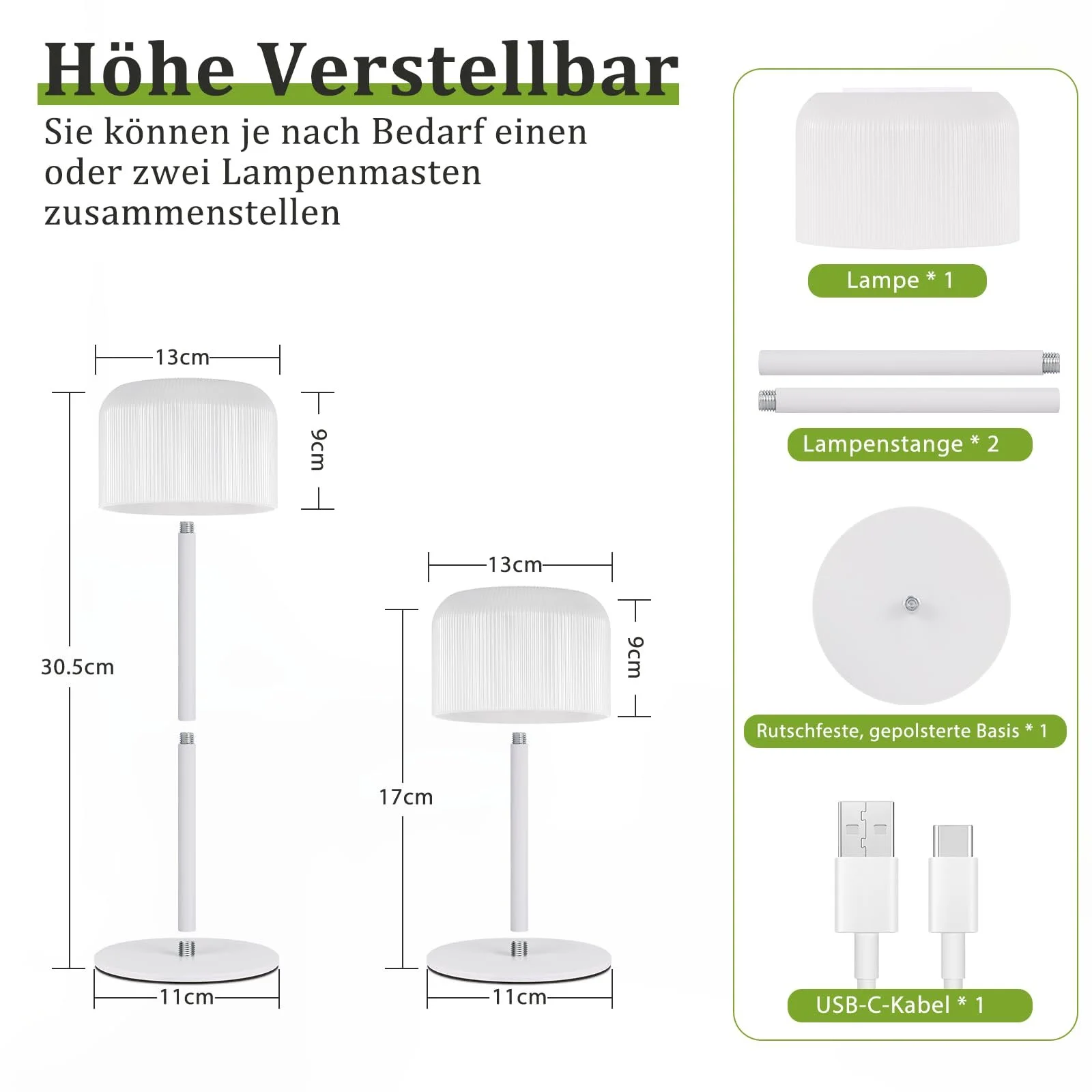 Світлодіодна настільна лампа Homefire акумуляторна USB-C водонепроникна 3000K-6500K, фото №4