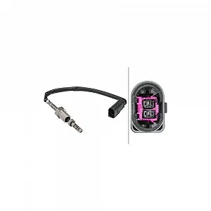 Датчик температури відпрацьованих газів HELLA 6PT 358 181-591 для VW, перед турбокомпресором - Фото 1