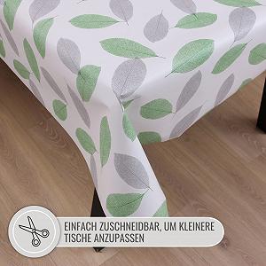 Скатертина KP Home Прямокутна ПВХ Захист від плям 200 x 137 см Зелена synthetic.ua - Фото 1