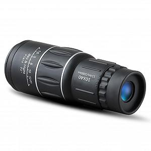 Монокуляр TAZYMKSD 10x40 для спостереження за птахами для дорослих вуличне подорожнє видошукач чорний - Фото 1