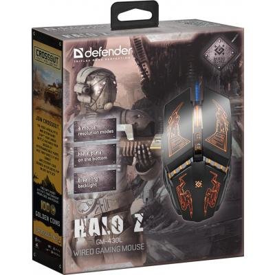 Компьютерная мышь Defender Kill'em All GM-480L Black 52480, фото №3 Компьютерная мышь Defender Kill'em All GM-480L Black 52480, фото №3