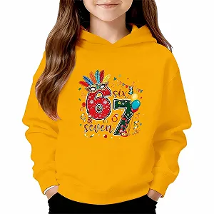 Худи Толстовка для девочки Детская повседневная мода с капюшоном Печатный удобный пуловер Худи Мягкий флис Теплая толстовка для досуга и игр Рубашка с длинными рукавами Куртка-толстовка - Фото 1