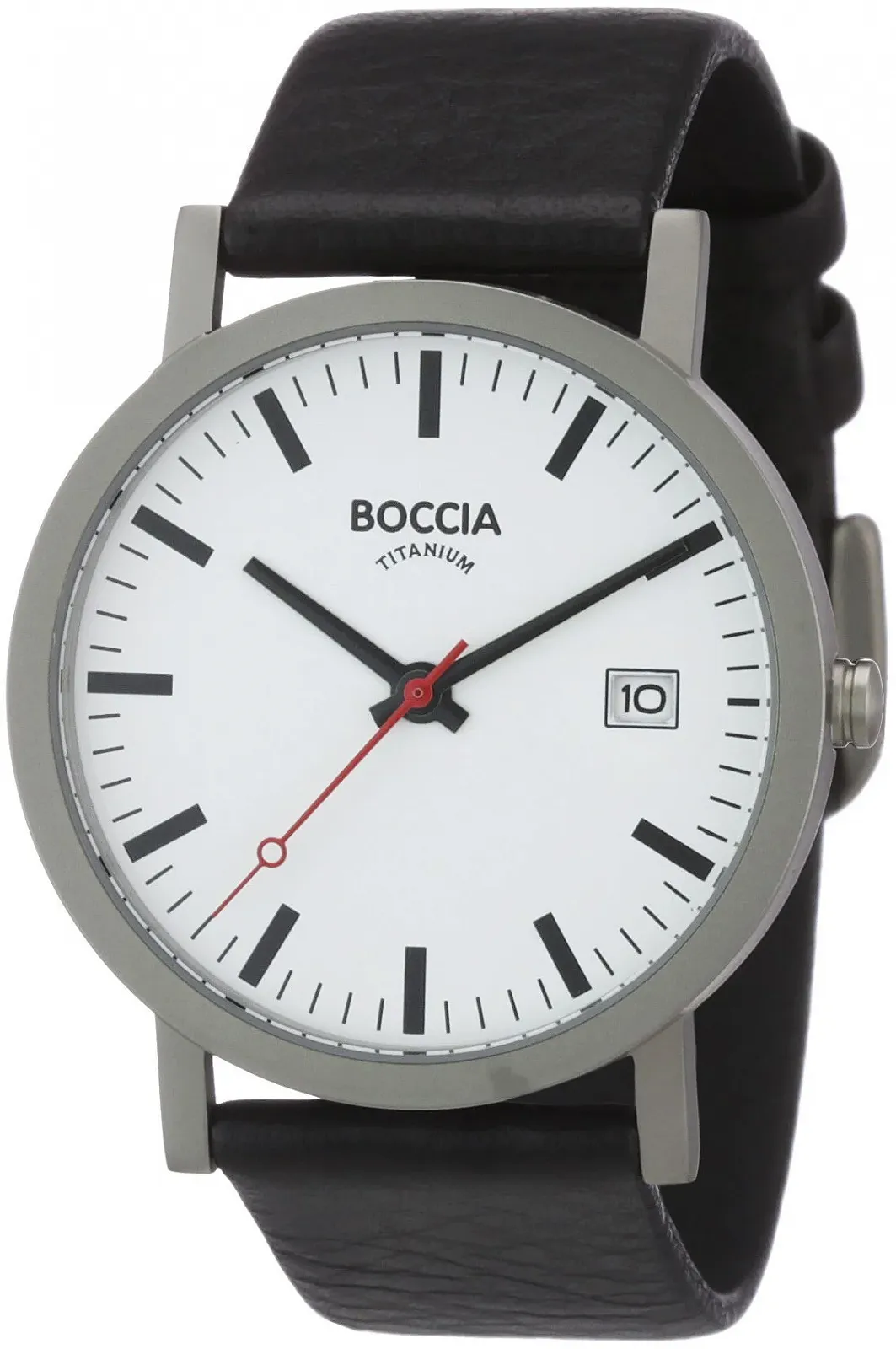 Мужские Аналоговые Кварцевые Часы Boccia 3622-01 с Кожаным Ремешком, фото №1 Мужские Аналоговые Кварцевые Часы Boccia 3622-01 с Кожаным Ремешком, фото №1