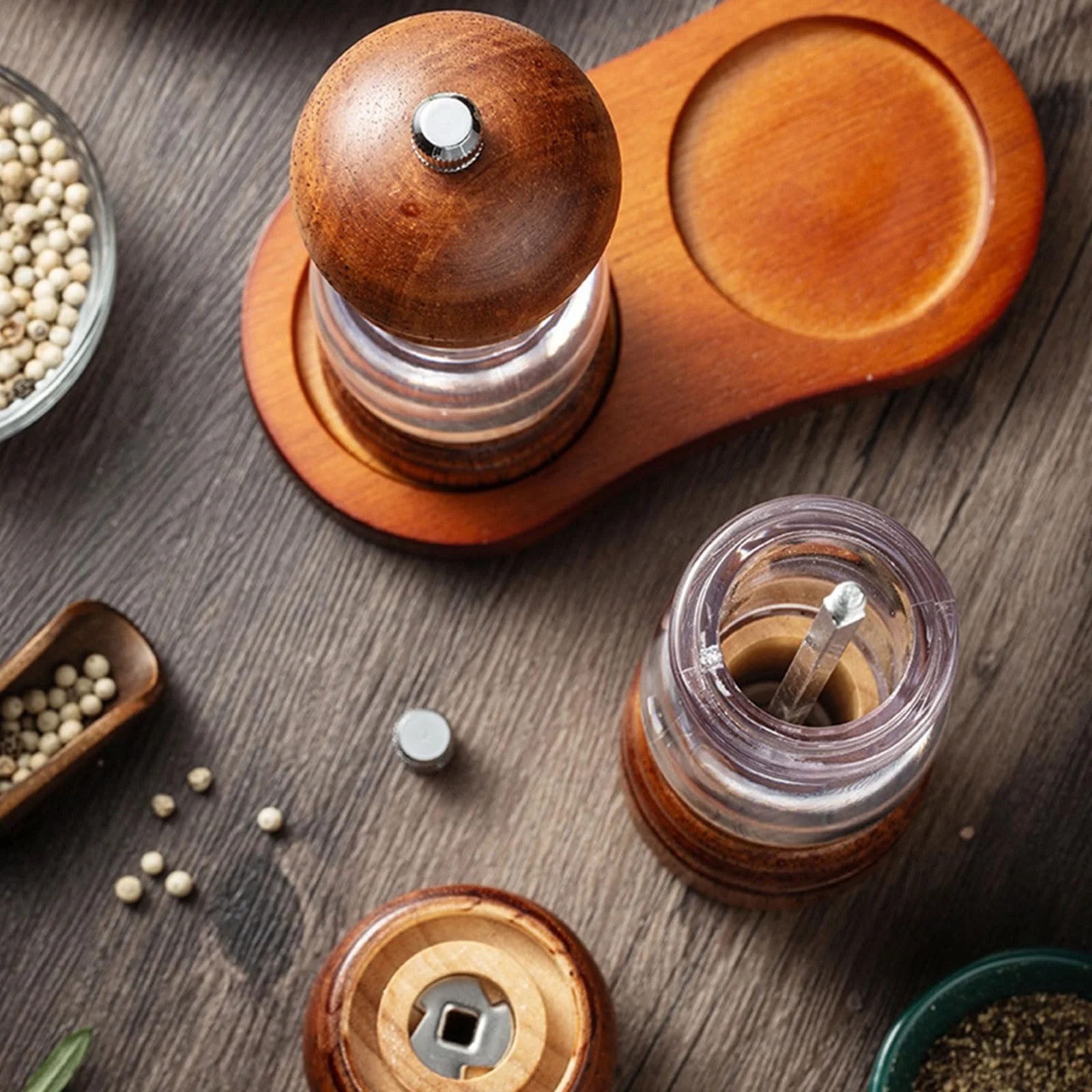 Ручна Млин для спецій Регульована Дерев'яна, фото №9