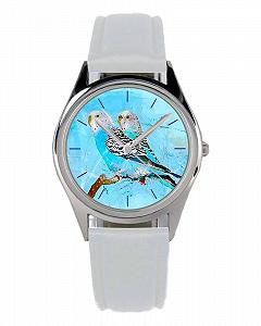 Часы Кварцевые Аналоговые KIESENBERG B-20005 Budgie Lover Owner Gift Idea Fan Unisex Кожаный Ремешок, Диаметр 36 мм - Фото 1