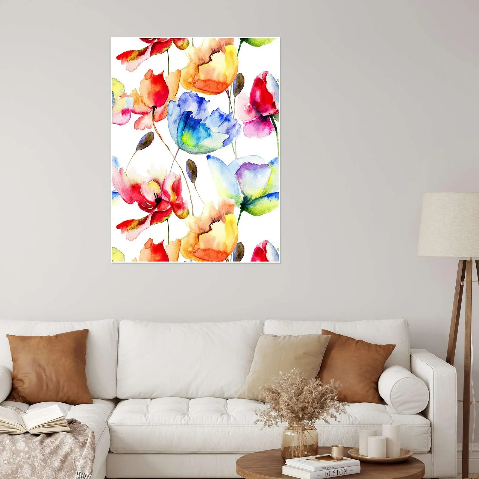 Постер Poppy and Tulips 50 x 70 см Цветной, фото №4