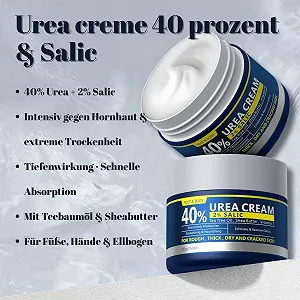 Крем для ног и тела Urea Cream 40% & Salic интенсивный от мозолей с маслом чайного дерева 100 г synthetic.ua - Фото 1