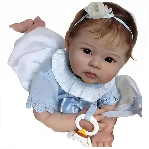 Кукла Scnbom Reborn Девочка Как настоящие малыши Силиконовая Реалистичная 50 см Мальчик малыш - Фото 1